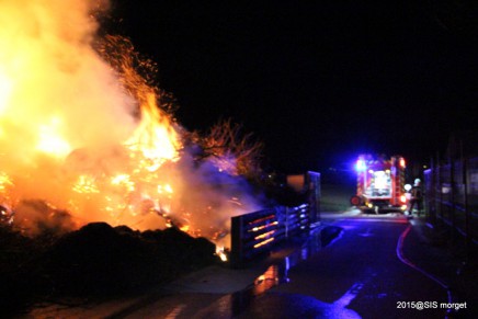 Feu de déchetterie à Apples