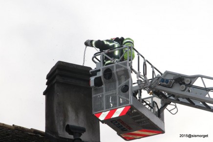 Feu de cheminée à Romanel-sur-Morges