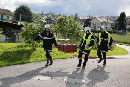 L’OI Dissy a été alarmé à Yens pour un exercice