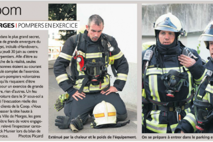 Journal de Morges – Pompiers en exercice