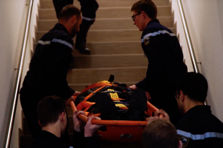 Soirée aide au portage sanitaire pour l’école de formation