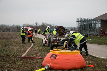 Feu à la ferme des Saugettes pour l’exercice de l’OI Dissy