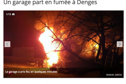 Quotidien de La Côte – Un garage part en fumée à Denges