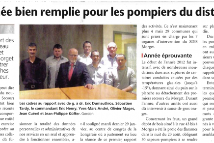 Journal de Morges – Une année bien remplie