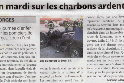 Journal de Morges – Un mardi sur les charbons ardents