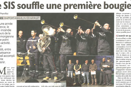 Journal de Morges – Le SIS souffle une première bougie
