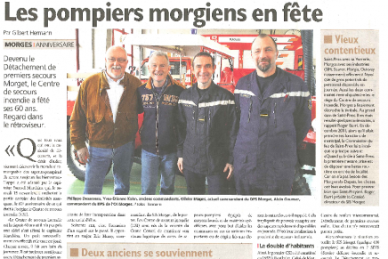 Journal de Morges – Les pompiers morgiens en fête