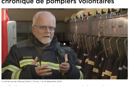 RTS – La Suisse s&rsquo;achemine vers un manque chronique de pompiers volontaires