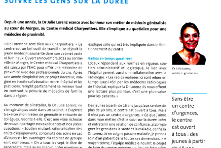 Journal EHC – Suivre les gens sur la durée