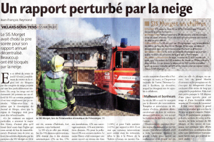 Journal de Morges – Un rapport perturbé par la neige