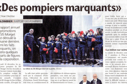 Journal de Morges – Rapport de promotions 2015