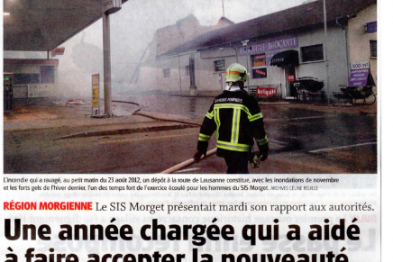 Quotidien La Côte – Une année chargée