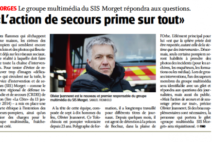 Quotidien La Côte – « L&rsquo;action de secours prime sur tout »