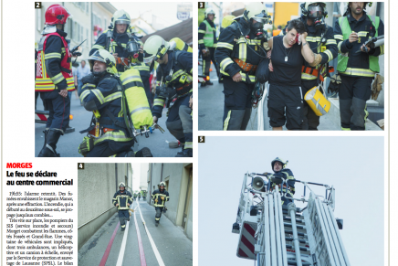 Quotidien La Côte – Pompiers en exercice