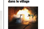 Quotidien La Côte – Un véhicule en feu dans le village
