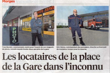 24 Heures – Locataires de la place de la gare dans l&rsquo;inconnue