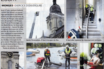 Journal de Morges – Exercice d&rsquo;envergure