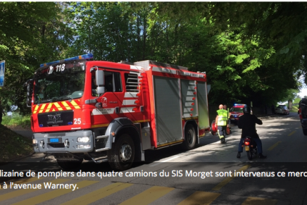 Quotidien La Côte – Incendie à Morges