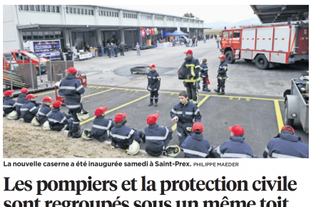 24Heures – Les pompiers et la protection civile sont regroupés sous un même toit