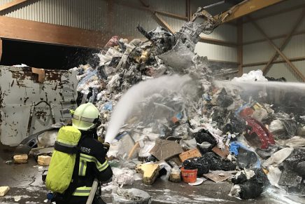 Feu de déchets dans une entreprise à Tolochenaz