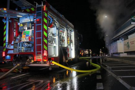 Feu dans un commerce à Morges