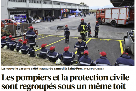 24 Heures – Inauguration caserne Saint-Prex