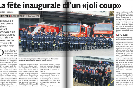 Journal de Morges – Inauguration de la caserne de Saint-Prex
