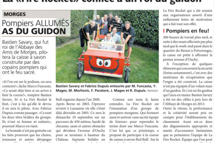 Journal de Morges – La « Fire Rocket »