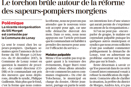 24 Heures – Reforme du SIS Morget